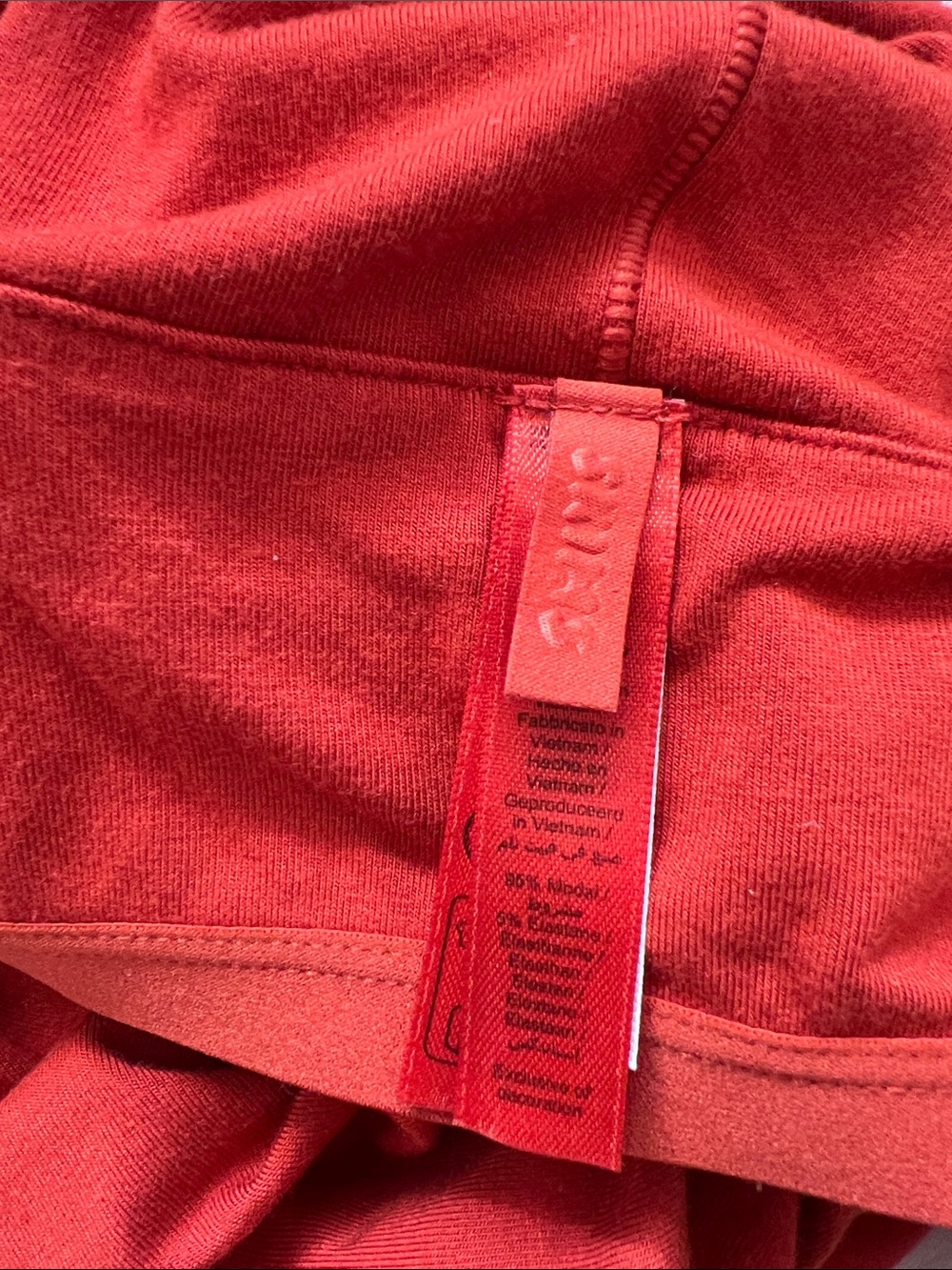 Skims Terra Orange Red Maxi Slip Dress XXS - Picture 4 of 4